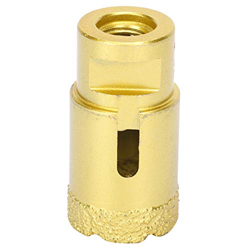 Hole Cutter 32mm Standard Thread | Brazing Drill Bit for Marble/Concrete/Artificial Stone | Efficient Chip Discharge Design | Compatible with Electric & Bench Drills von ZYLARUM