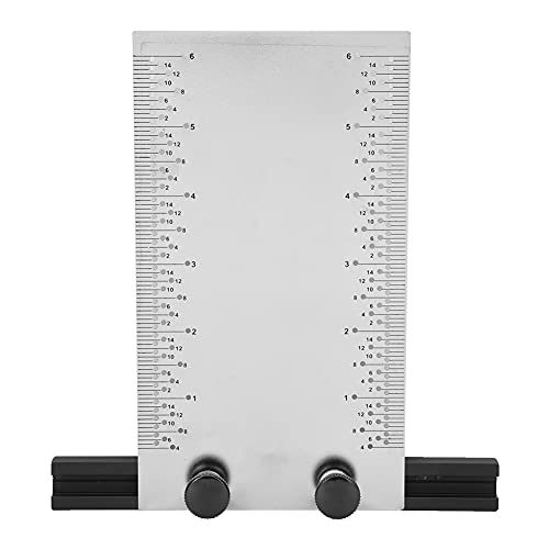 Holzbearbeitungsschreiber -Werkzeug | 6 -Zoll -Edelstahl -Lineal mit Aluminiumbasis | Experten -Scribing -Tool für Holzbearbeitung/Tischlerei/DIY -Projekte | Multifunktionales von ZYLARUM