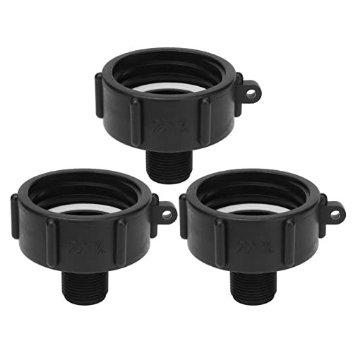 IBC Container Connector G3 / 4 Thread | ABS Plastic Drain Adapter Replacement Valve Fitting | Leak - Protective Design for Industrial Barrels/Water Storage Units | 3Pcs Kit (S60*6) von ZYLARUM