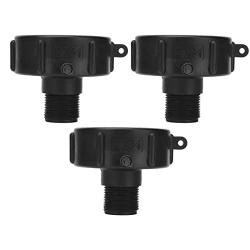 IBC Container Connector G3 / 4 Thread | ABS Plastic Drain Adapter Replacement Valve Fitting | Leak - Protective Design for Industrial Barrels/Water Storage Units | 3Pcs Kit (S60-2"NPS) von ZYLARUM