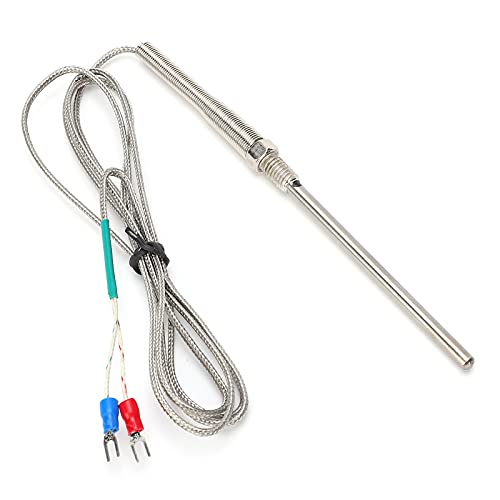 K - Typ Thermoelement Sonde | 0-800 ° C Range & 0,02s Schnelle Reaktion | M8 -Threadsensor für industrielle Anwendungen/Labor/HLK | 4,9 Fuß Kabel K - Typ Thermoelement Sonde | 0-800 ° C Range & 0,02s Schnelle Reaktion | M8 -Threadsensor für industrielle Anwendungen/Labor/HLK | 4,9 Fuß Kabel von ZYLARUM