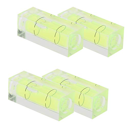Kleine Blasenstufe 4 Pack | 3D -Drucker -Leveling -Tool mit konsistenter Leistung | Blasenpegel für LCD -Ständer/Set Top Box/Bilderrahmen von ZYLARUM
