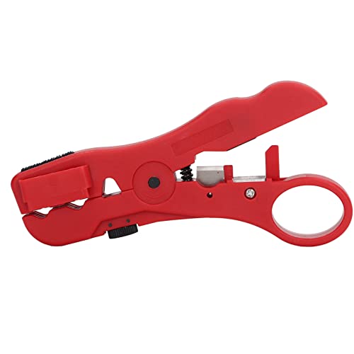 Koaxialkabel Stripper Tool | Einstellbarer Cutter für RG6 RG11 RG59 RG7 & UTP STP -Kabel | Experten -Drahtstreifen/Schneidwerkzeug für die Verkabelung von Zuhause und Netzwerk von ZYLARUM