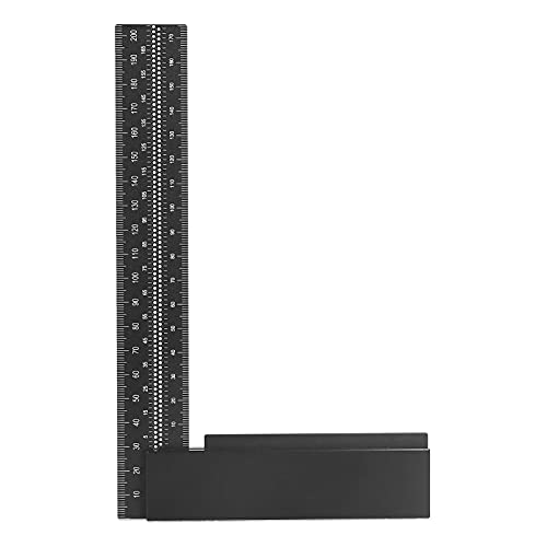 L Square Lineal | Aluminiumlegierung rechtwinkliger Herrscher für Holzbearbeitung und DIY -Projekte | CNC bearbeitete Schreinerquadrat mit 0-200mm Skala | Anodierter Finish- und L Square Lineal | Aluminiumlegierung rechtwinkliger Herrscher für Holzbearbeitung und DIY -Projekte | CNC bearbeitete Schreinerquadrat mit 0-200mm Skala | Anodierter Finish- und von ZYLARUM
