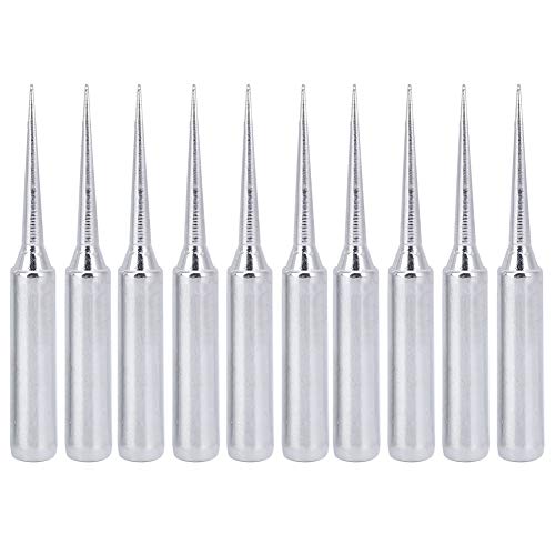 Lead Compliant Solder Iron Tip Set 10pcs | 900M - T - LI High Temp Brass Welding Tips | No Virtual Welding for Large Pads/Thick Terminals | Compatible for Hakko/Weller Lead Compliant Solder Iron Tip Set 10pcs | 900M - T - LI High Temp Brass Welding Tips | No Virtual Welding for Large Pads/Thick Terminals | Compatible for Hakko/Weller von ZYLARUM