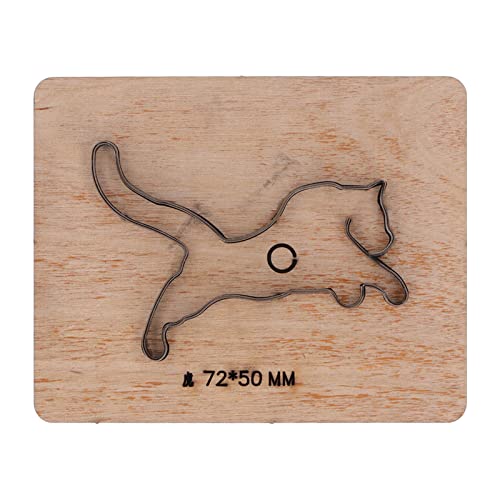 Lederschneidemiefen -Tigerform | 72x50mm Legierungstahlstauchschneider | Sollige Umriss -Handwerksform für Papier/Gummi/DIY | Werkzeug für Birkenholzgriffe Lederschneidemiefen -Tigerform | 72x50mm Legierungstahlstauchschneider | Sollige Umriss -Handwerksform für Papier/Gummi/DIY | Werkzeug für Birkenholzgriffe von ZYLARUM
