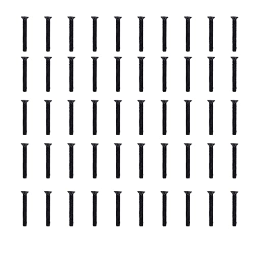 M4 Counterunk Schrauben 50pcs - 70 Stahl | Schwarzes Zink -Flachkopfkreuz für Möbelbaugruppen/Elektronikreparatur/DIY -Projekte | DIN 965 Standard, PZ2 -Fahrer kompatibel (M4*30) von ZYLARUM