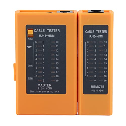 Netzwerkkabel -Tester | Multifunktions -Drahtlinie Finder für RJ45 / AV -Schnittstelle/Industrial Control | ABS -Schutz - Schockkörper mit Indikatoranzeige von ZYLARUM