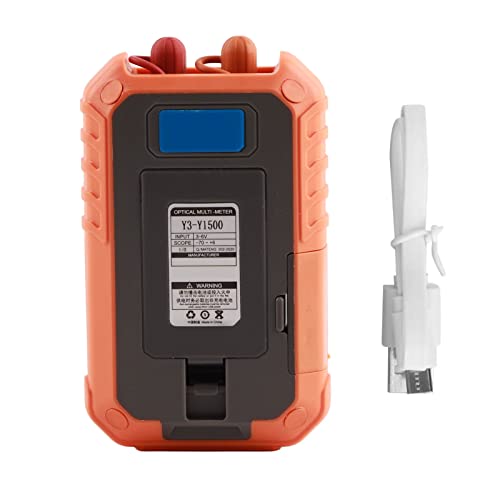 Optical Performance Meter | 800-1700nm Wavelength Memory for Fiber Testing | Red Illumination Source Attenuation Tester/FC SC ST Connectors | - 70 to + 6dB Range, Lithium von ZYLARUM