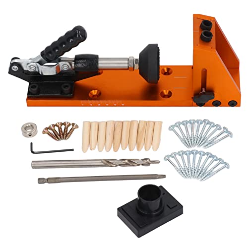 Pocket Hole Jig 15 Degree | 10-30mm Clamping Range for Woodworking | Aluminum Alloy Drill Guide with Accessories Kit/Furniture Making/DIY Projects Pocket Hole Jig 15 Degree | 10-30mm Clamping Range for Woodworking | Aluminum Alloy Drill Guide with Accessories Kit/Furniture Making/DIY Projects von ZYLARUM