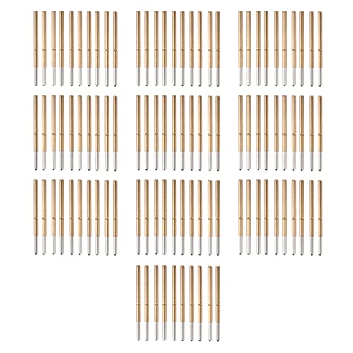 Pogo Pins P125 - J 100PCS | Spring Test Connection Probes Brass & Stainless Steel | Round Head for Gold Fingers / Solder Pads | 33.35mm Length, 5A Rated Current von ZYLARUM