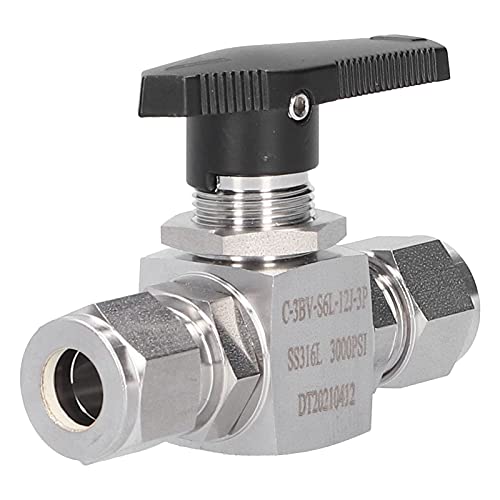 Stainless Steel 316L Ball Valve | 3 - Piece Female NPT 12mm Mini Valve | 3000psi High Pressure Switch Device for Petrochemical/Automotive/Food Processing Stainless Steel 316L Ball Valve | 3 - Piece Female NPT 12mm Mini Valve | 3000psi High Pressure Switch Device for Petrochemical/Automotive/Food Processing von ZYLARUM