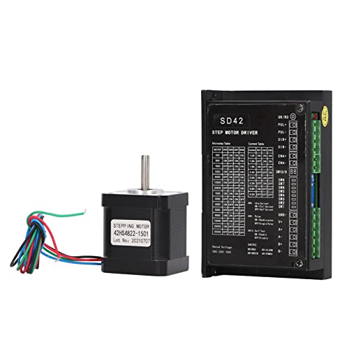 Standard 17 Stepper Motor & SD42 Treiber Kit | 0,19n.M. Miedriges Torsion mit niedrigem Rauschen | DC20-50 V Eingang für CNC / 3D -Drucker/Automatisierung | 1,8 ° Standard 17 Stepper Motor & SD42 Treiber Kit | 0,19n.M. Miedriges Torsion mit niedrigem Rauschen | DC20-50 V Eingang für CNC / 3D -Drucker/Automatisierung | 1,8 ° von ZYLARUM