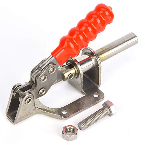 Toggle Clamp 136KG Holding Capacity | Push Pull Quick Release Stainless Steel 304 | Welding Fixture Clamp for Woodworking/Metalworking/DIY | 4 - Hole Mount Base, M8 Thread Rod von ZYLARUM
