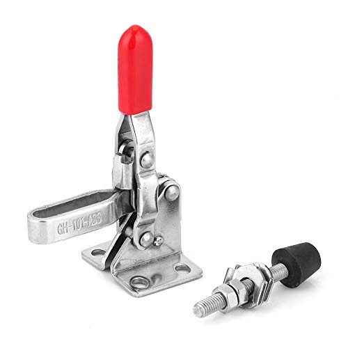 Toggle Clamp 60KG Holding Capacity | Quick Release 304 Stainless Steel Clamp with Rubber Pad | 4 - Hole Mount for Woodworking/Welding/Fixture Toggle Clamp 60KG Holding Capacity | Quick Release 304 Stainless Steel Clamp with Rubber Pad | 4 - Hole Mount for Woodworking/Welding/Fixture von ZYLARUM