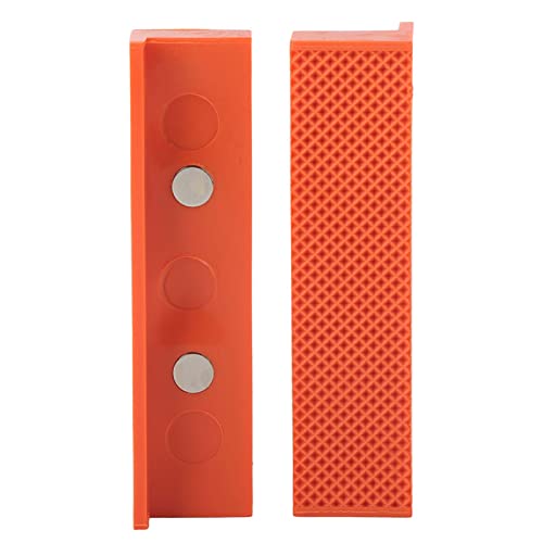 Vise Jaws Protector Pads 1 Set | TPU Attraction Protective Pads for Woodworking/Metalworking/Drilling | Compatible with Vise Clamps & Milling Machines (4.5") von ZYLARUM
