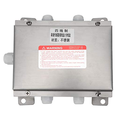 WEATERORTE MUNCTION BOX | Edelstahl -Lastmesser -Klemmengehäuse für Industriesensoren | 4 in 1 Out Analog Transmission | Kompatibel mit F1-1T -Sensoren von ZYLARUM