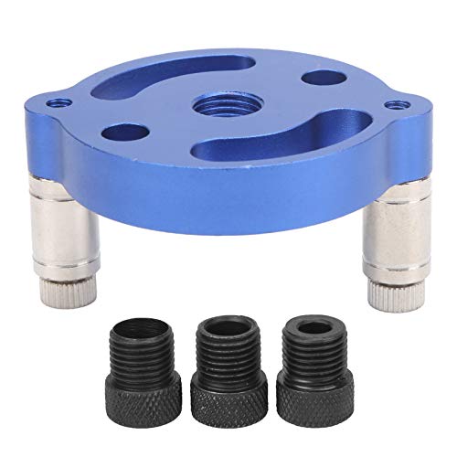 Wood Hole Punch Tool | 3 Size 6/8 / 10mm Round Tenon Puncher | Aluminum Alloy Joinery Locator for Woodworking | 46mm High Thickness Handheld Drilling Guide von ZYLARUM