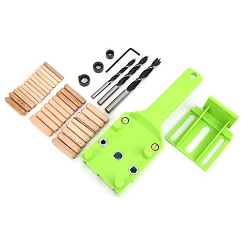 Woodworking Drill Guide Kit | 38 Pcs Doweling Jig Tool for 6mm 8mm 10mm Holes | Adjustable Baffle 0-50mm Range | ABS Plastic with Metal Sleeve Woodworking Drill Guide Kit | 38 Pcs Doweling Jig Tool for 6mm 8mm 10mm Holes | Adjustable Baffle 0-50mm Range | ABS Plastic with Metal Sleeve von ZYLARUM
