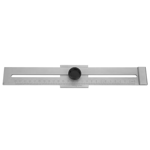 Woodworking Marking Ruler 0-250mm | 0.1mm Fine Carbon Steel Indicator | Measurement Tool for Carpentry/DIY Projects/Wood Crafts von ZYLARUM