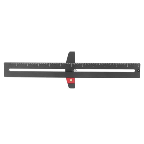 Woodworking Scriber Ruler Tool | Aluminum Alloy CNC Machining for Mortise Positioning & Layout Marking | Measuring Tool for Woodworking/Carpentry/DIY Projects von ZYLARUM