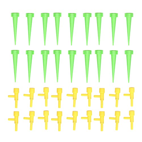 ZYLARUM 18PCS Self Watering Spikes | Adjustable Control Valve for Potted Plants/Flowers/Vegetables | Automatic Plant Watering Devices for Indoor & Outdoor Use | Sturdy ABS Material (Green) von ZYLARUM