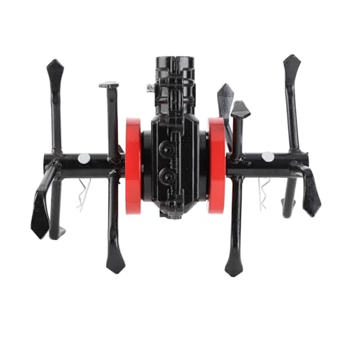 ZYLARUM 6 Claw Cultivator Wheel | Aluminum Iron Alloy Garden Tool for Vegetation Control/Soil Loosening/Deep Tilling | 26mm 9 Tooth Multi - Purpose Wheel for Cultivators von ZYLARUM