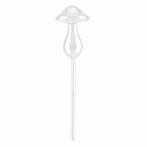 ZYLARUM Automatic Plant Watering Device for Plants | Mushroom Shape Glass Water Feeder | Indoor/Outdoor/Potted Plants | No Electricity Needed, Transparent Design von ZYLARUM