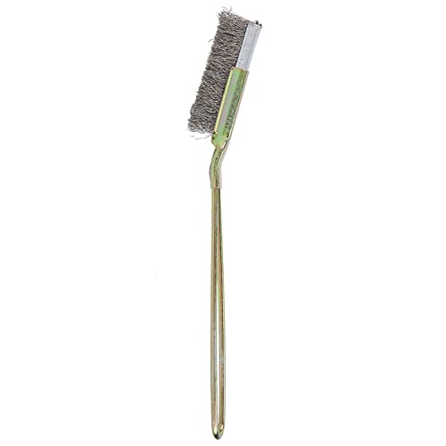 ZYLARUM Bonsai Pinsel | Stahlgartenpflegewerkzeug für Bonsai/Pflanzen/Garten | Gebogen und gerade Kopf mit sicherem Handle | Stark und geschützt (Straight Head) von ZYLARUM
