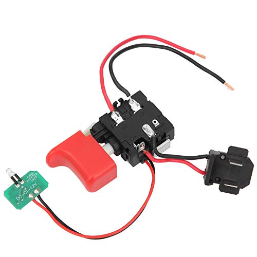 ZYLARUM Drill Trigger Switch DCJZ1201 | 7.2-24V 16A DC Speed Control | Replacement for Electric Hand Drills/Angle Grinders/Electric Tools | Easy Install & Sturdy von ZYLARUM