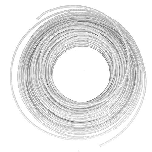 ZYLARUM Gras Trimmer Line 3.0mmx30m | Stahldrahtseil für Rasenmäher/Grasschneider/Gartenwerkzeug | Robust & Abrieb - Tolerantes Ersatzkabel | Sägezahndesign zum effektiven Schneiden von ZYLARUM