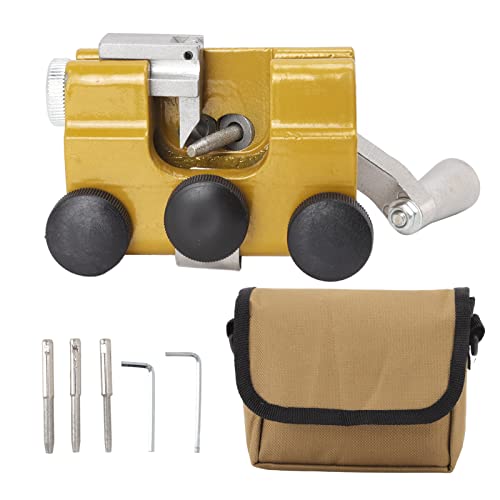 ZYLARUM Hand Crank Chainsaw Sharpener | Portable Chainsaw Sharpening Jig Tool Kit for Chain Saws/Electric Saws | Aluminum Alloy with 3 Accessories & Storage Bag von ZYLARUM