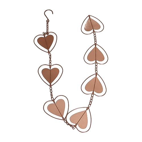 ZYLARUM Heart Shape Rain Chain | Decorative Metal Wind Chime with Hook | Functional Drainage for Balcony/Patio/Garden | Easy Installation, No Tools Required ZYLARUM Heart Shape Rain Chain | Decorative Metal Wind Chime with Hook | Functional Drainage for Balcony/Patio/Garden | Easy Installation, No Tools Required von ZYLARUM