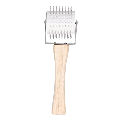 ZYLARUM Honey Uncapping Roller | Stainless Steel Needle Beekeeping Tool | Bee Extracting Roller for Farms/Beekeeping Factories | Wood Handle, 266g Lightweight von ZYLARUM