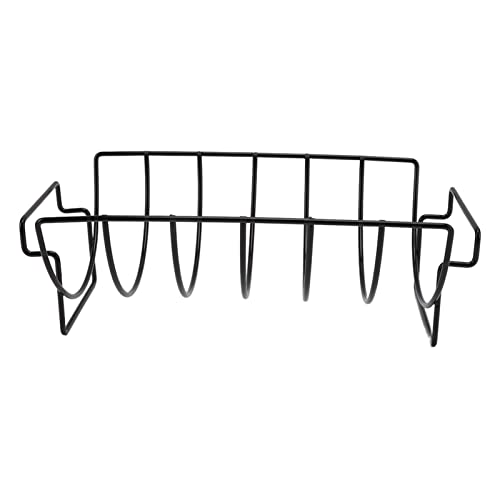 ZYLARUM Non Stick Rib Rack Grill Stand | All Round Ventilation for Even Cooking | Chicken Steak/Beef Ribs Roasting Tool | Dishwasher Safe, Food Grade Iron von ZYLARUM