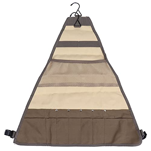 ZYLARUM Outdoor Hanging Bag for Camping | Portable Triangular Picnic Tableware Storage | Multi - Compartment Cookware Organizer with Hook | Lightweight Canvas Bag for Hiking / Beach / BBQ ZYLARUM Outdoor Hanging Bag for Camping | Portable Triangular Picnic Tableware Storage | Multi - Compartment Cookware Organizer with Hook | Lightweight Canvas Bag for Hiking / Beach / BBQ von ZYLARUM