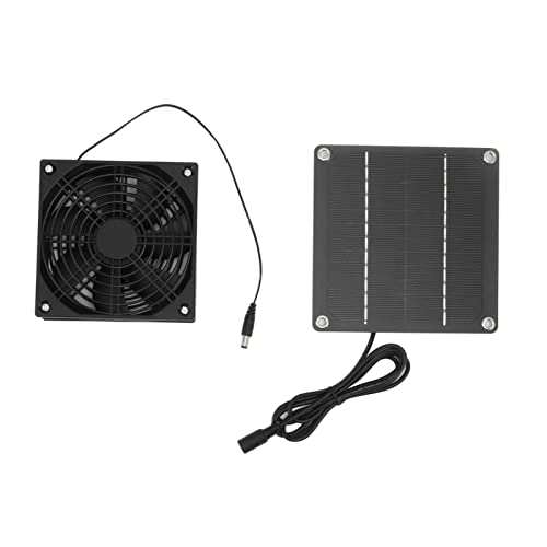 ZYLARUM Solar Ventilation Fan | 2200 RPM Monocrystalline Panel for Greenhouse Ventilation | Solar Operated Fan for Shed/Chicken Coop/Pet House | No Wiring Needed von ZYLARUM