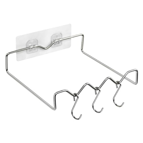 ZYLARUM Stainless Steel Wall Mounted Washbasin Rack | Rustproof Space Saving Organizer for Bathroom & Kitchen | 3 Hooks for Towels & Seasonings | No Drill Installation, Modern Design ZYLARUM Stainless Steel Wall Mounted Washbasin Rack | Rustproof Space Saving Organizer for Bathroom & Kitchen | 3 Hooks for Towels & Seasonings | No Drill Installation, Modern Design von ZYLARUM