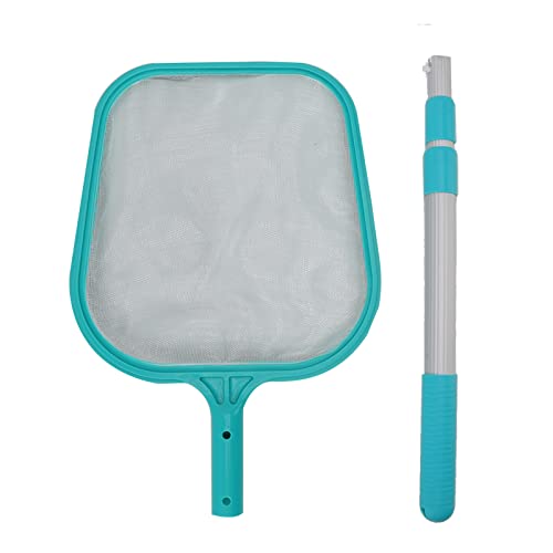 ZYLARUM Swimming Pool Skimmer Net | Retractable Leaf Rake for Pool/Hot Tub/Spa | Sturdy Nylon Net & Plastic Frame | 51.57" Adjustable Pole for Water Care von ZYLARUM
