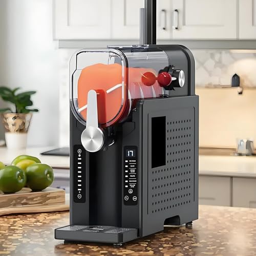 1,6-L-Slush-Maschine, Frozen Drink Maker mit 6 voreingestellten Programmen für Frozen Margaritas, Frappés, Milchshakes und mehr, Eisfreier Slush-Maker für Zuhause mit Selbstreinigung von ZYLDDS