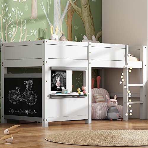 ZYLOYAL10 Hausbett Kinderbett Spielbett Etagenbett mit Zwei Brettern graffitifähig mit Kleiner Ablage 90x200 weiß ZYLOYAL10 Hausbett Kinderbett Spielbett Etagenbett mit Zwei Brettern graffitifähig mit Kleiner Ablage 90x200 weiß von ZYLOYAL10
