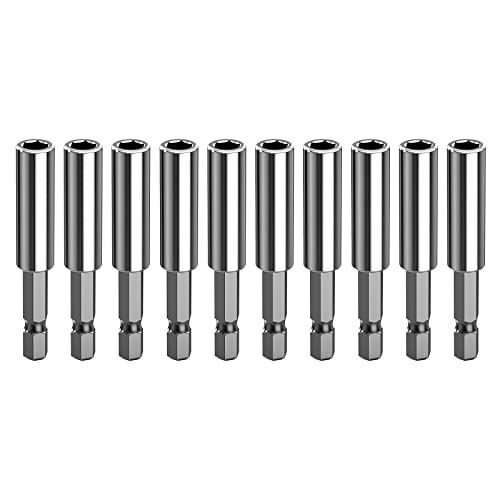 1/10-teiliges Bithalter-Set, 6,35 mm (1/4 Zoll), starker Upgrade-Schraubendreher für Bohrmaschinen von ZYMIADOU