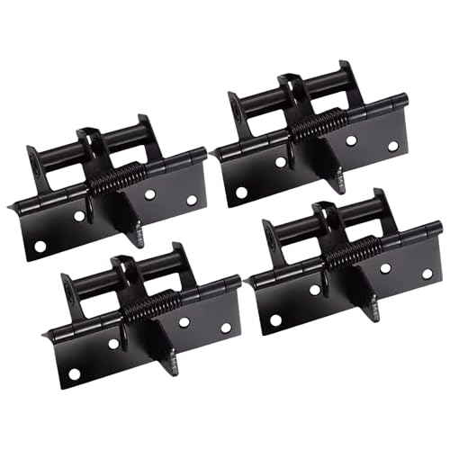 4 Stück Automatische Federscharniere 90 Grad Positionierung & Einfache Installation Türscharnier Set für sicheren Türverschluss Schließen Scharnier von ZYMIADOU