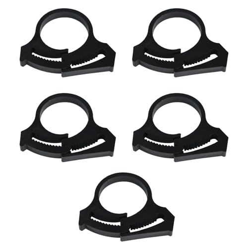 5 Stück Gartenrohrschellen, kompatibel mit mehreren Tropfbewässerungsrohren, Doppelgreif-Schlauchschellen, Gartenschlauchschellen von ZYMIADOU