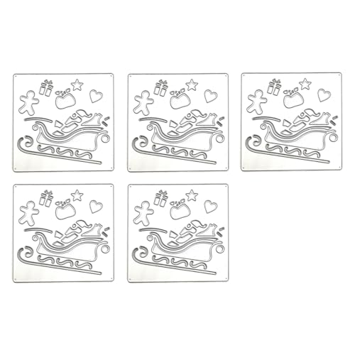 5 x Stanzschablonen "Merry Christmas", Metall, Schablonen für Alben, Scrapbooking, Dekorationen 5 x Stanzschablonen "Merry Christmas", Metall, Schablonen für Alben, Scrapbooking, Dekorationen von ZYMIADOU