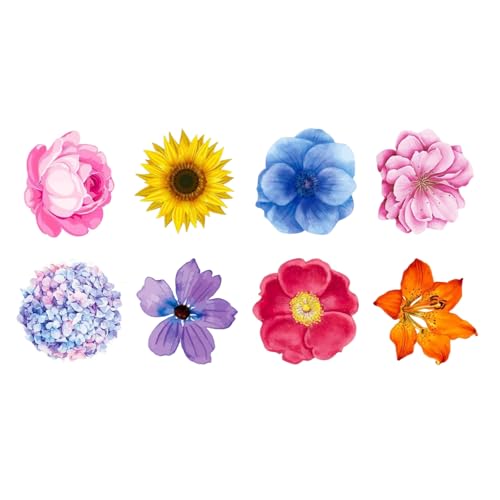 500 Stück Blumenförmige Aufkleber, Verpackungsetiketten, Blumensiegel für Siegel, Umschläge, Scrapbooking, Notizbuch, Verpackungen, Blumen von ZYMIADOU