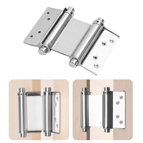 Doppelfederscharniere aus Edelstahl für einfache Installation und lange Nutzungsdauer in verschiedenen Türscharnieren von ZYMIADOU