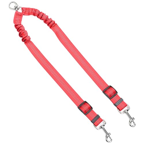 Doppelkopf-Hundeleine für 2 Haustiere, strapazierfähiges Nylon-Wanderseil mit sicheren Metallverschlüssen, ergonomische Leine für Outdoor-Hundeausführung Doppelkopf-Hundeleine für 2 Haustiere, strapazierfähiges Nylon-Wanderseil mit sicheren Metallverschlüssen, ergonomische Leine für Outdoor-Hundeausführung von ZYMIADOU