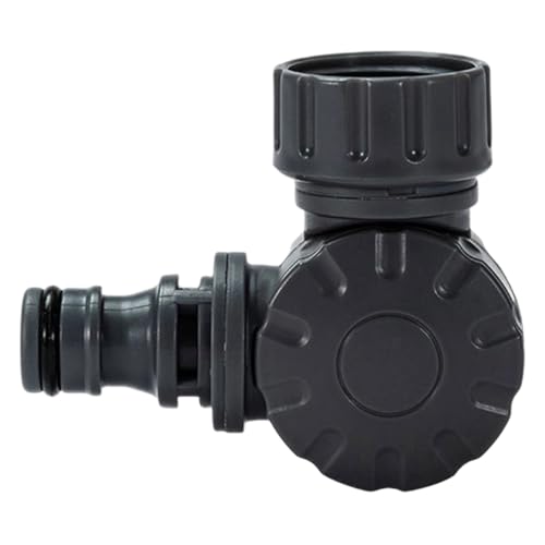 Drehbarer Wasserhahnadapter, ABS-Gewindeanschluss für Gartenschlauch & Bewässerungssysteme im Freien, drehbarer Wasserhahnanschluss von ZYMIADOU