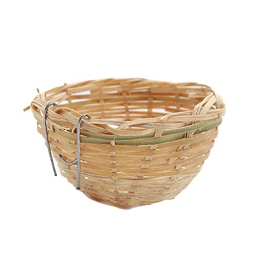 Hängender Vogel Natur handgewebte Kolibri-Nester für den Außenbereich Finkennest für Garten Fensterdekoration Vogelnester für Käfige von ZYMIADOU